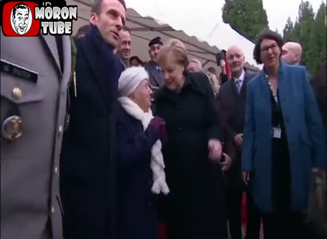 Video :When a centenarian mistakenly believes that Brigitte Macron is Angela Merkel